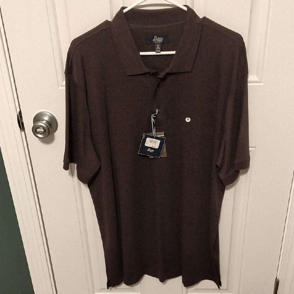 NWT Bass Mens Polo Short Sleeved Shirt